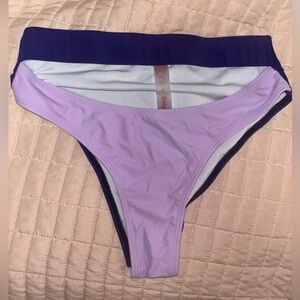 High waisted swim bottoms